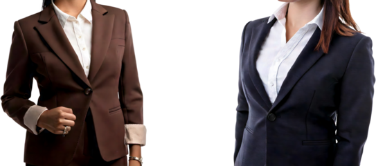 Professional Women in Elegant Suits Showcasing Confidence and Empowerment in Business Attire for Corporate Environment and Workplace Settings