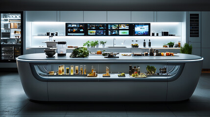 modern kitchen interior