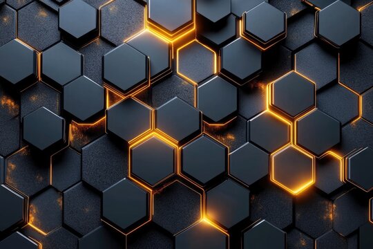 Abstract background with hexagonal pattern. Great for technology, futuristic and modern designs.