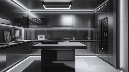 modern kitchen interior