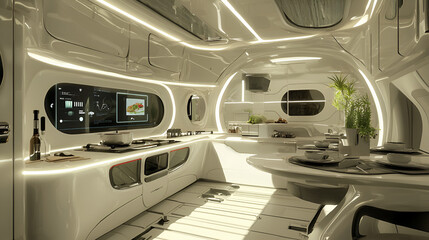 interior of an airplane