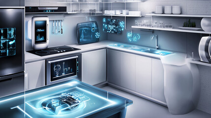 modern kitchen stove