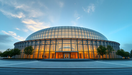 Architecture of Art Science Museum at Morning isolated with white highlights, png