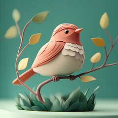 Obraz premium bird to 3D