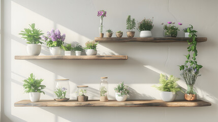 Minimalistic DIY Home Decor Idea with Rustic Elements, Indoor Greenery and Handcrafted Accessories