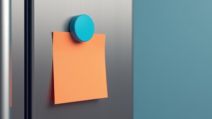 A refrigerator magnet calendar concept is suggested in this mockup, demonstrating a stylish way to organize reminders.