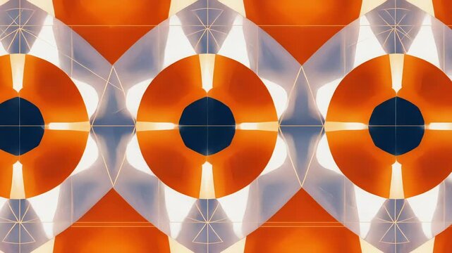 A geometric illustration depicting the symmetries and patterns within the three lepton generations.