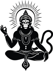Hanuman vector design.
