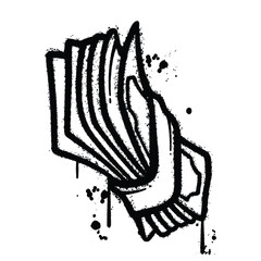 Graffiti Spray money isolated on white background