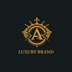 Luxury Brand logo template, luxury logo vector template