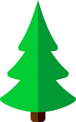 green christmas tree, png