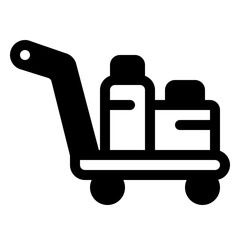 luggage cart icon