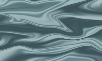 Smooth, flowing teal fabric with subtle light reflections, creating an elegant and luxurious texture.