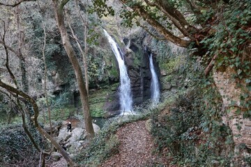Carpinone - Cascate del Carpino dal sentiero di accesso