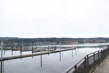 Fototapeta premium docks on the pier