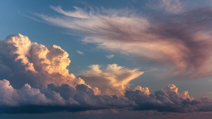 Dramatic Cloud Formations at Sunset