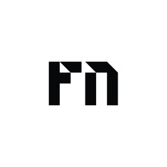FN monogram logo design letter text name symbol monochrome logotype alphabet character simple logo
