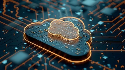 Cloud computing technology and online data storage for business network concept. Computer connects to internet server service for cloud data transfer presented service, backup .