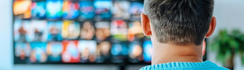 Fototapeta premium The Role of Streaming Platforms in On-Demand Ads for visibility.