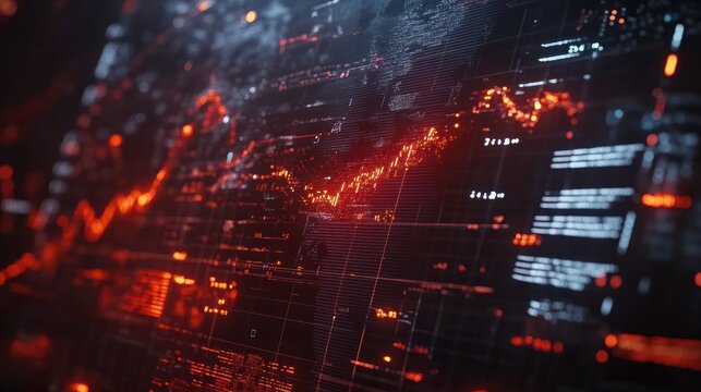 Global Business Statistics Charts Background during Pandemic
