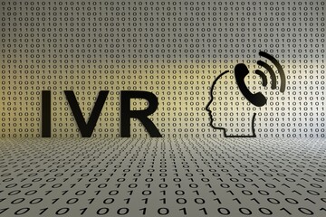 IVR concept text sunlight 3D illustration