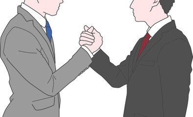 協力するビジネスマンのイメージ