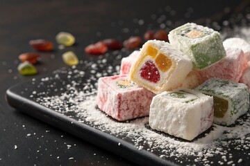 dessert with chocolate