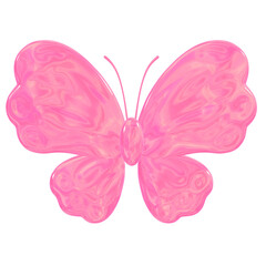 3D Glittery Glossy Pink Princess Stickers