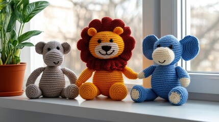 Explore the joy of handmade crochet toys featuring adorable animal characters for kids and home decor
