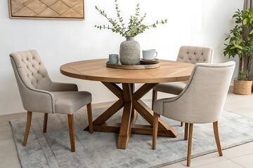 dining room with table