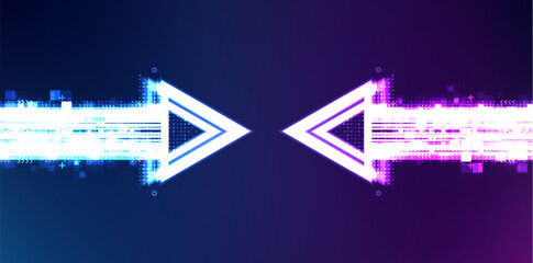 Abstract arrow direction. Business investment to success. financial data graph strategy. Technology background. High speed.