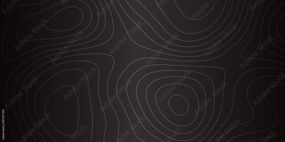 Poster abstract design with seamless pattern with lines topographic map. geographic mountain relief. retro 