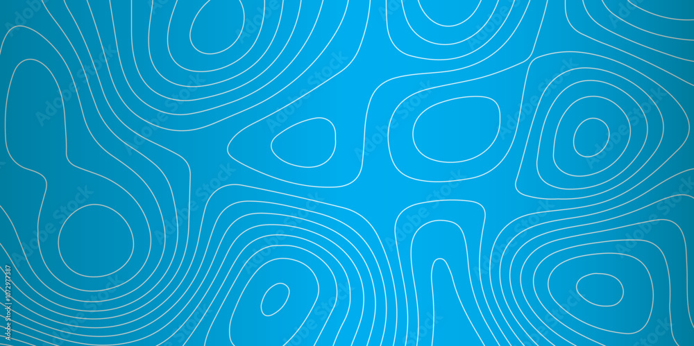 Poster abstract design with seamless pattern with lines topographic map. geographic mountain relief. retro 