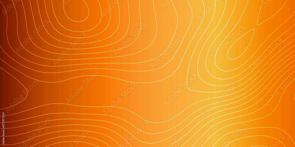 Poster abstract design with seamless pattern with lines topographic map. geographic mountain relief. retro 