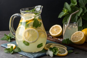 Fototapeta premium lemon juice