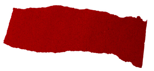 Isolated torn orange pieces of paper with copy space on white background