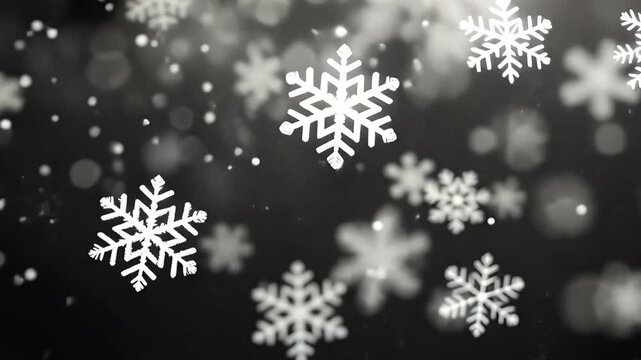 雪の結晶の背景素材　AI