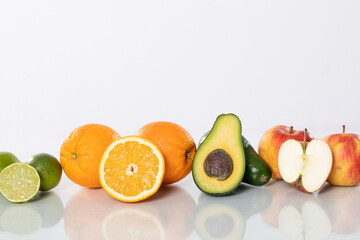 Explore a Beautiful Selection of Fresh Seasonal Fruits Citrus, Avocado, and Apple
