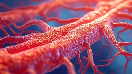 Ultra HD Detailed Artery Structure with Selective Focus on Foreground