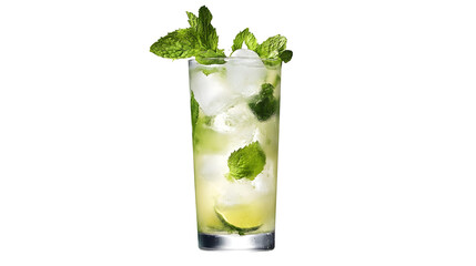 Mojito cocktail isolated or white background