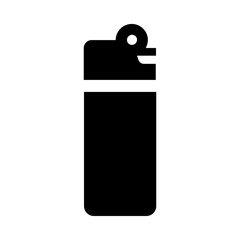 Smoking Fire Lighter Solid Icon