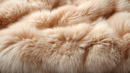 Soft Beige Fur Texture Background