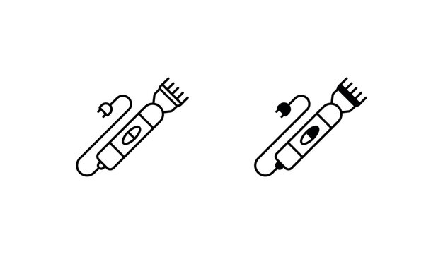 Sheep shears icon design with white background stock illustration