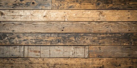 Rustic Weathered Wood Plank Texture with Knots and Grain Patterns