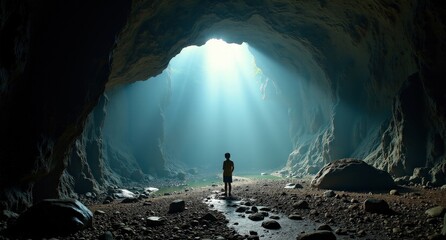 Son Doong Cave, Vietnam, immense underground cave with lush vegetation and natural skylight, highlighting the world’s largest cave and its mysterious beauty.