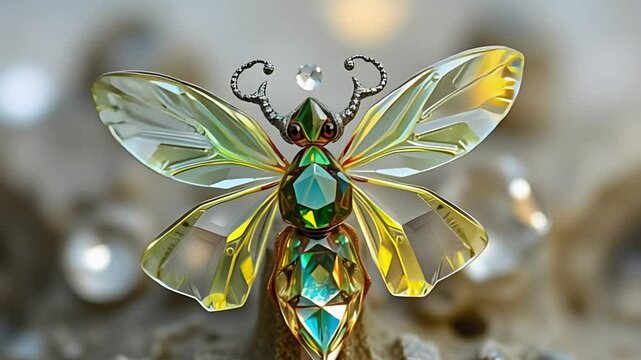 A Captivating Elvish Asymmetric Chrysalid Perfect for Fantasy Art Use and Nature-Inspired Design Projects