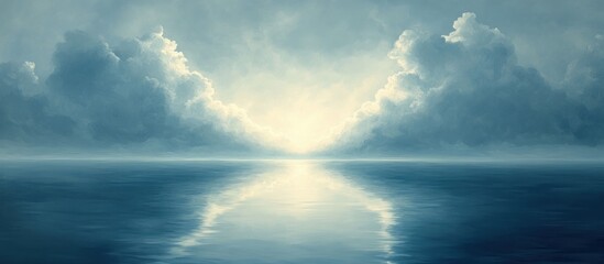 Naklejka premium Peaceful Ocean Horizon