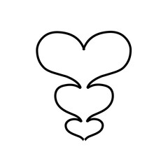 Steam icon. Linear symbol isolated on white background. Vector illustration