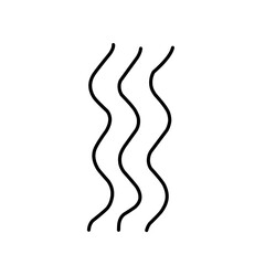 Steam icon. Linear symbol isolated on white background. Vector illustration