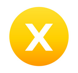 黄色のグラデーション｜Xアイコン